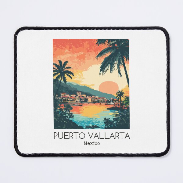 Item preview, A Vintage Illustration of Puerto Vallarta - Mexico designed and sold by GoodOldVintage.