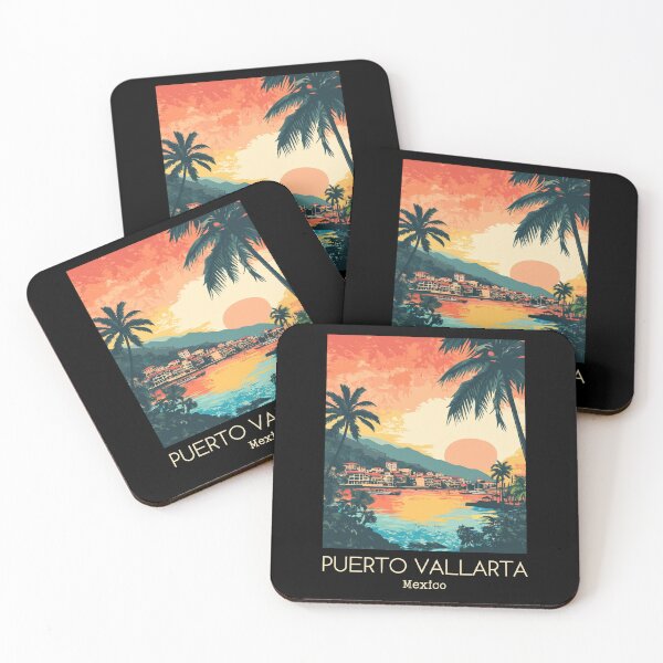 Item preview, A Vintage Illustration of Puerto Vallarta - Mexico  designed and sold by GoodOldVintage.
