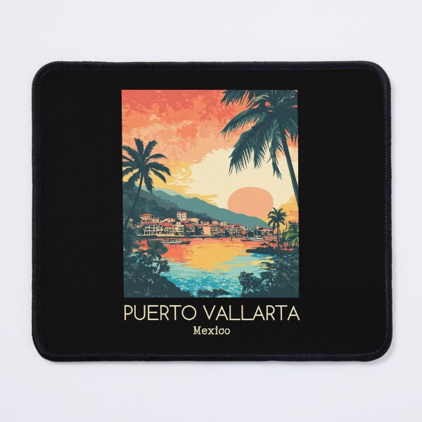 Item preview, A Vintage Illustration of Puerto Vallarta - Mexico designed and sold by GoodOldVintage.