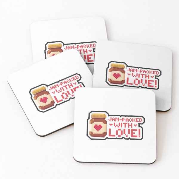 Item preview, Jam-Packed with Love! designed and sold by 8bitdecalworld.