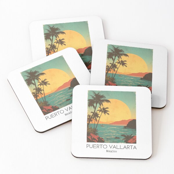 Item preview, A Vintage Illustration of Puerto Vallarta - Mexico  designed and sold by GoodOldVintage.