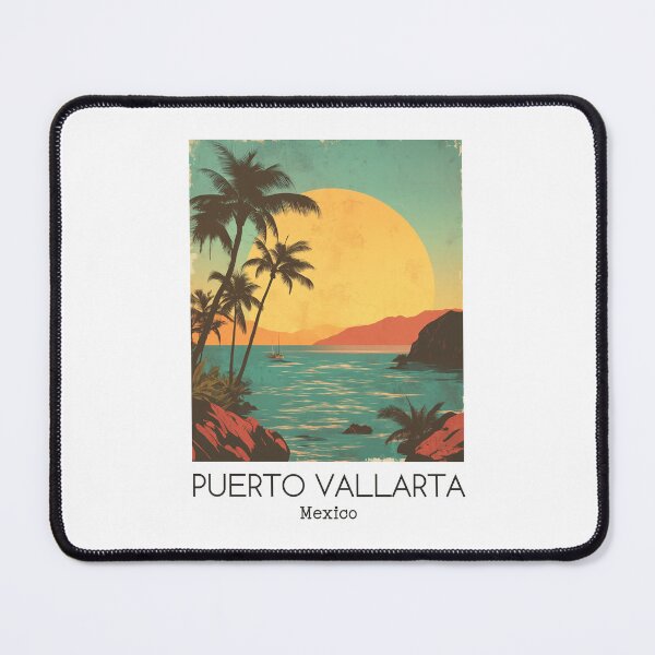 Item preview, A Vintage Illustration of Puerto Vallarta - Mexico designed and sold by GoodOldVintage.