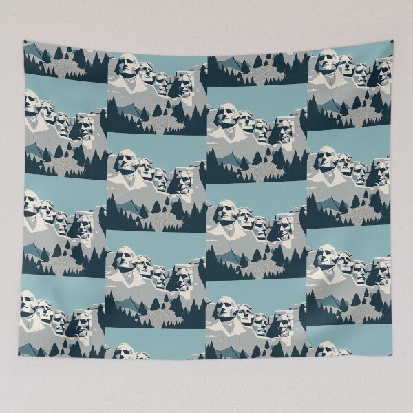 Item preview, Mount Rushmore Minimalism Art Style designed and sold by artofuniverse.
