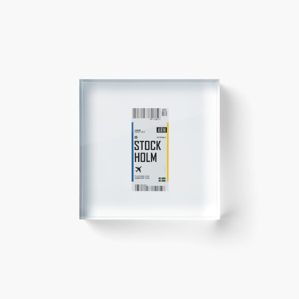 Item preview, Stockholm Boarding Pass Sweden Travel designed and sold by TulipaGraphics.