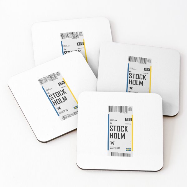 Item preview, Stockholm Boarding Pass Sweden Travel designed and sold by TulipaGraphics.