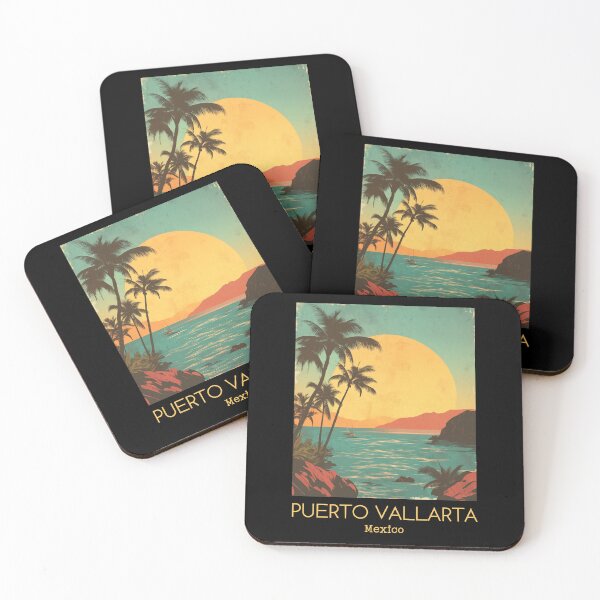 Item preview, A Vintage Illustration of Puerto Vallarta - Mexico  designed and sold by GoodOldVintage.