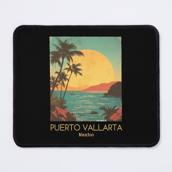 Item preview, A Vintage Illustration of Puerto Vallarta - Mexico designed and sold by GoodOldVintage.