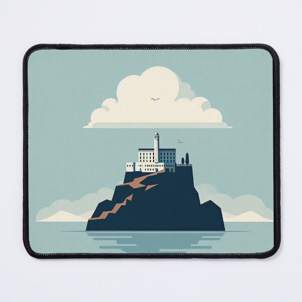 Item preview, Alcatraz Island Minimalism Art Style designed and sold by artofuniverse.