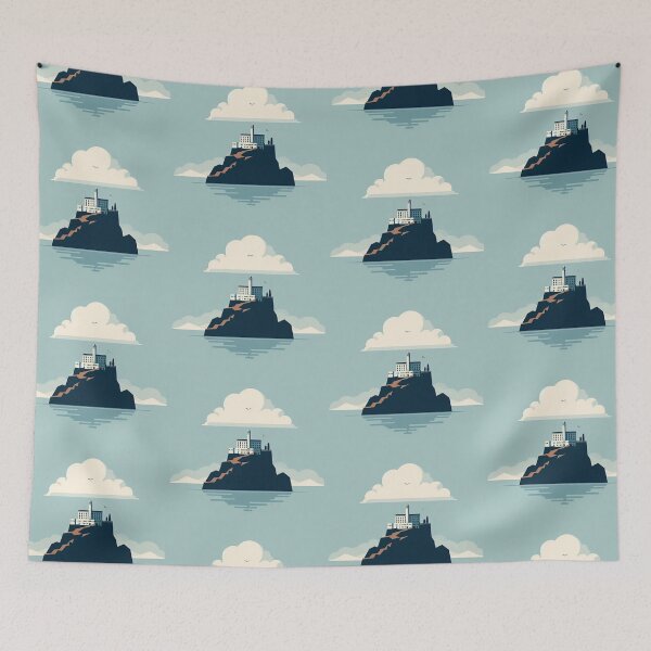 Item preview, Alcatraz Island Minimalism Art Style designed and sold by artofuniverse.