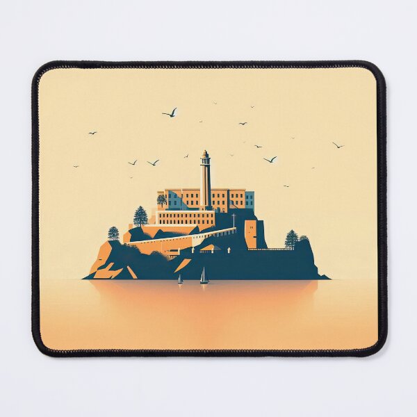 Item preview, Alcatraz Island Minimalism Art Style designed and sold by artofuniverse.