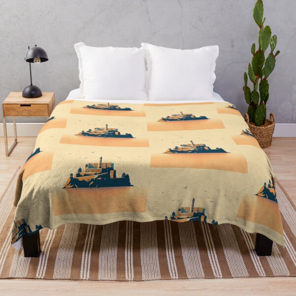 Item preview, Alcatraz Island Minimalism Art Style designed and sold by artofuniverse.