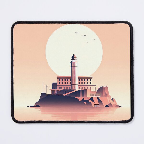 Item preview, Alcatraz Island Minimalism Art Style designed and sold by artofuniverse.