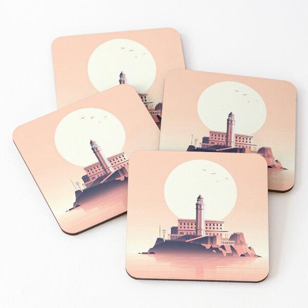 Item preview, Alcatraz Island Minimalism Art Style designed and sold by artofuniverse.