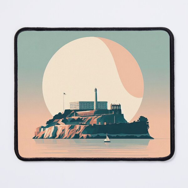 Item preview, Alcatraz Island Minimalism Art Style designed and sold by artofuniverse.