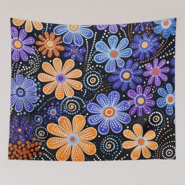 Item preview, Aboriginal Inspired Dot Art - Amazing Wildflowers designed and sold by GrinGalore.