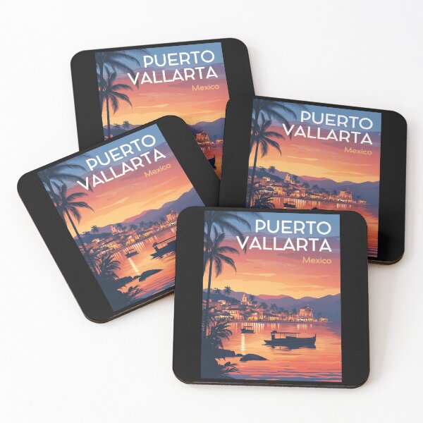 Item preview, A Vintage Illustration of Puerto Vallarta - Mexico  designed and sold by GoodOldVintage.