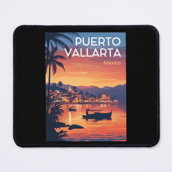 Item preview, A Vintage Illustration of Puerto Vallarta - Mexico designed and sold by GoodOldVintage.