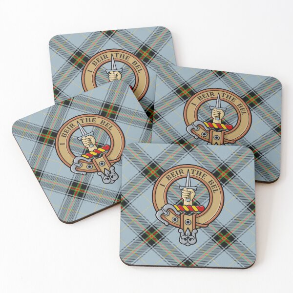Item preview, Clan Bell Crest over Tartan designed and sold by sifis.