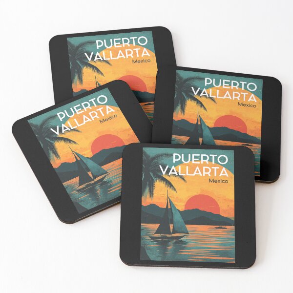 Item preview, A Vintage Illustration of Puerto Vallarta - Mexico  designed and sold by GoodOldVintage.