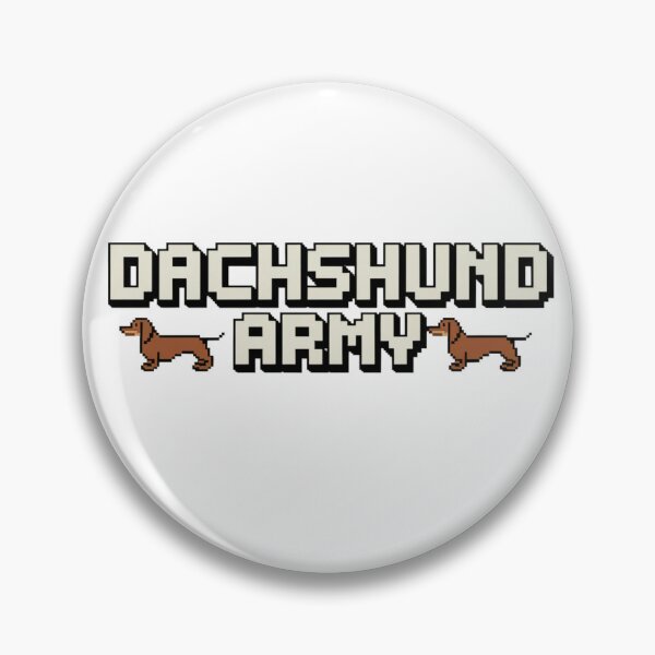 Item preview, Dachshund Army: Long and Loyal designed and sold by 8bitdecalworld.