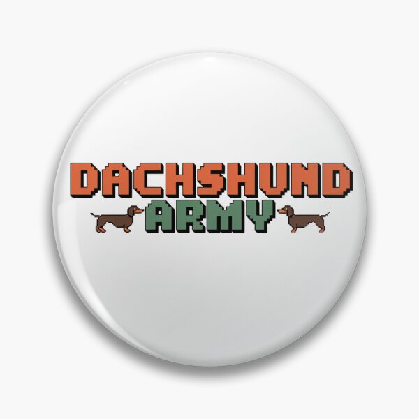 Item preview, Dachshund Army: Long and Loyal designed and sold by 8bitdecalworld.
