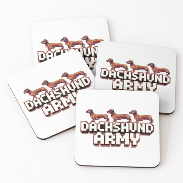 Item preview, Dachshund Army: Long and Loyal designed and sold by 8bitdecalworld.