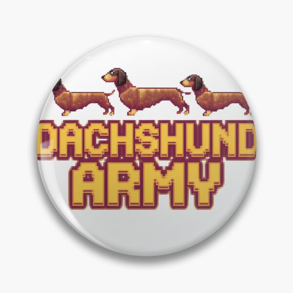 Item preview, Dachshund Army: Long and Loyal designed and sold by 8bitdecalworld.