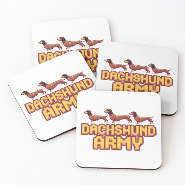 Item preview, Dachshund Army: Long and Loyal designed and sold by 8bitdecalworld.