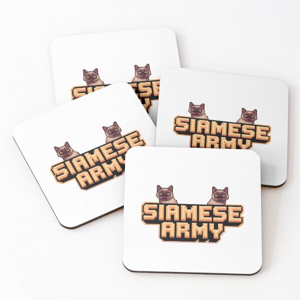 Item preview, Siamese Army: Sharp and Sleek designed and sold by 8bitdecalworld.