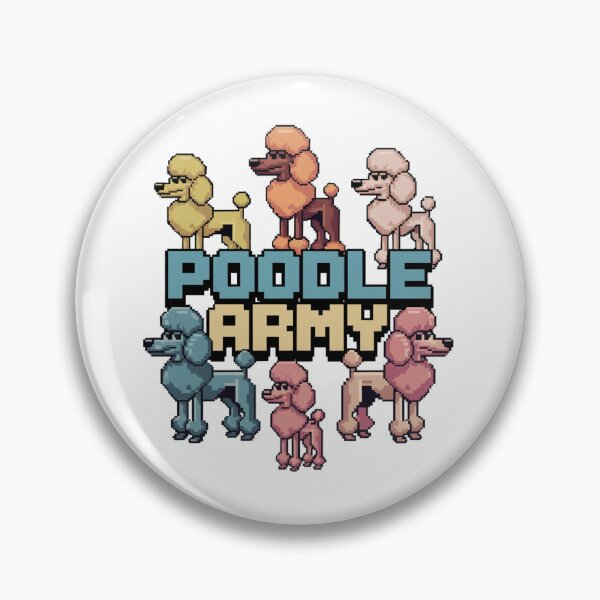 Item preview, Poodle Army: Elegant Commanders designed and sold by 8bitdecalworld.