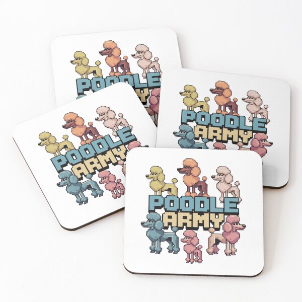 Item preview, Poodle Army: Elegant Commanders designed and sold by 8bitdecalworld.