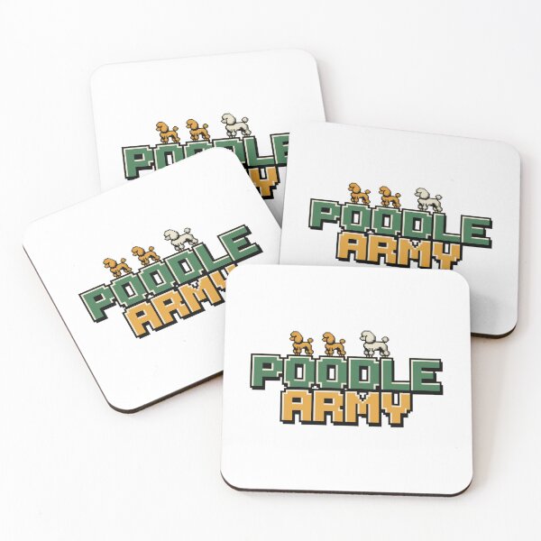 Item preview, Poodle Army: Elegant Commanders designed and sold by 8bitdecalworld.