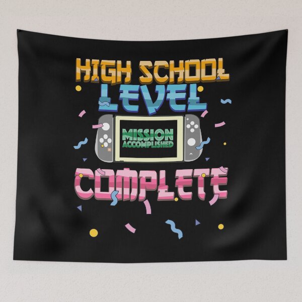 Item preview, High School Level Complete Videogame controller Graduation Hat  designed and sold by Smix Pixels.