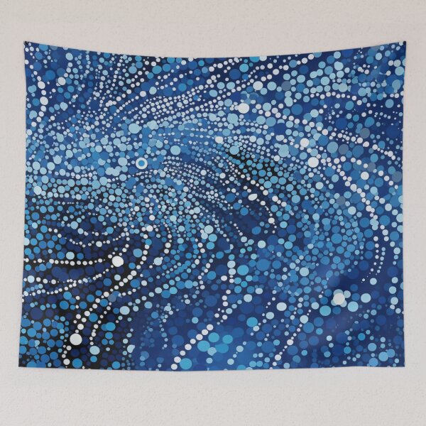 Item preview, Aboriginal Inspired Dot Art - With The Waves And Drops designed and sold by GrinGalore.
