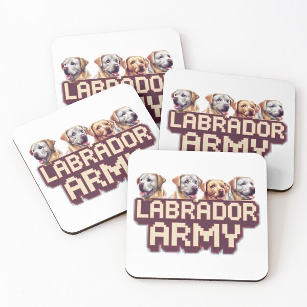 Item preview, Labrador Army: Loyal Protectors designed and sold by 8bitdecalworld.