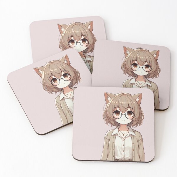 Item preview, Adorable Glasses-Wearing Cat Character designed and sold by STORE-KIM.
