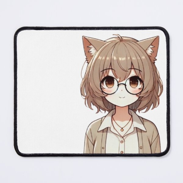 Item preview, Adorable Glasses-Wearing Cat Character designed and sold by STORE-KIM.