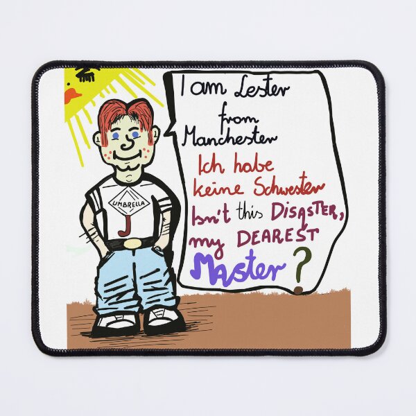 Item preview, Quirky Cartoon Character | English-German Humor | Funny Multilingual Design designed and sold by JW3164..