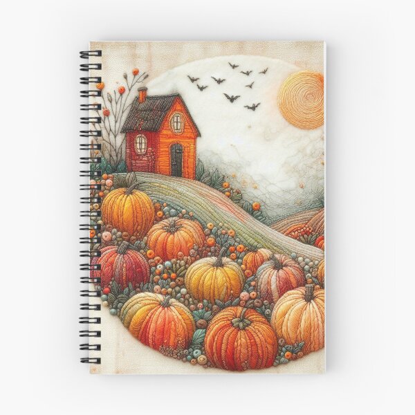 Item preview, Pumpkin Fields by Felt Art designed and sold by Beyondnote-Art.