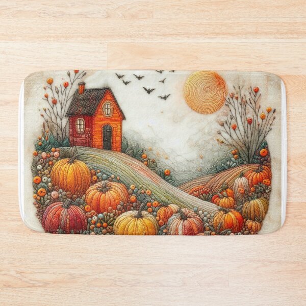 Item preview, Pumpkin Fields by Felt Art designed and sold by Beyondnote-Art.