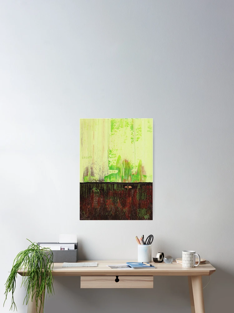 Thumbnail 2 of 3, Poster, Create Now Abstract Design By Rafi Perez designed and sold by Rafiwashere.