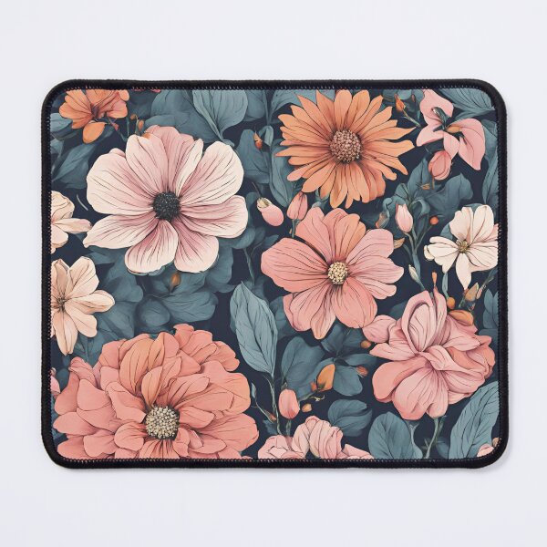 Item preview, Vintage Wild Flowers Print Pink and Red Green Dreamy Romantic designed and sold by stxaris.