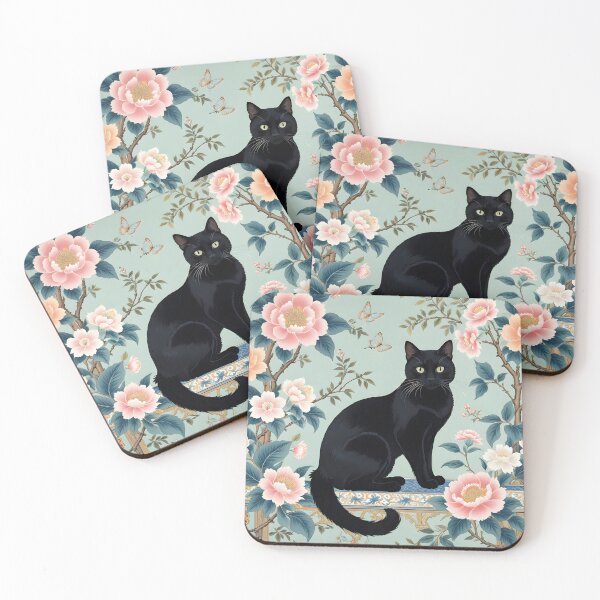 Item preview, Cat Chinoiserie designed and sold by SoniaSarkali.