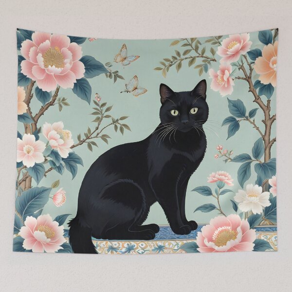Item preview, Cat Chinoiserie designed and sold by SoniaSarkali.