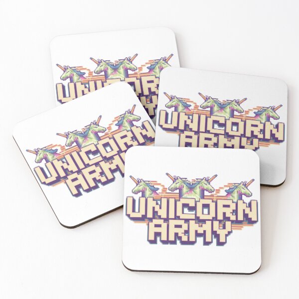Item preview, Unicorn Army: Magical Defenders designed and sold by 8bitdecalworld.