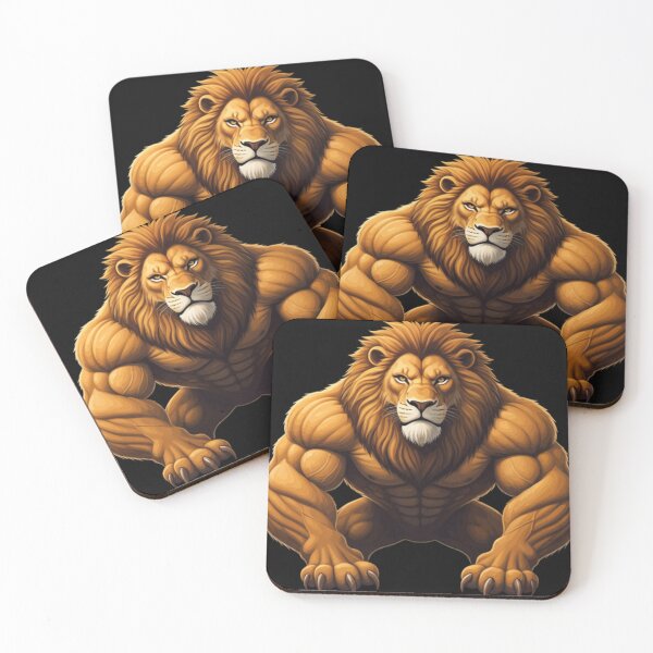 Item preview, Bodybuilder lion designed and sold by Carmensa67.