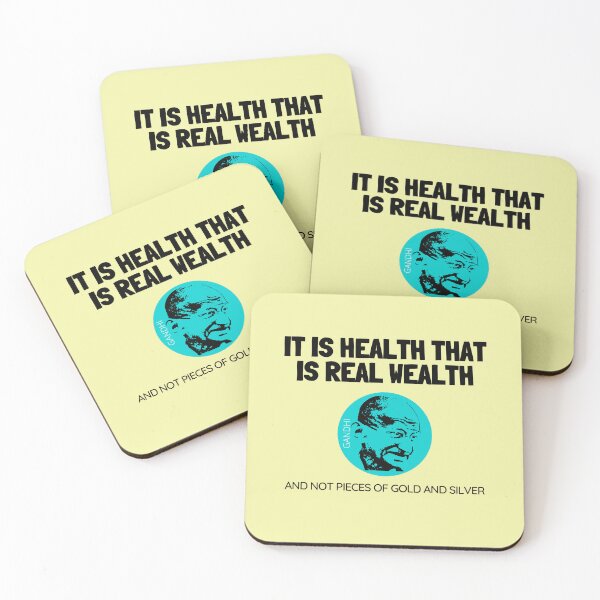 Item preview, Health is Real Wealth designed and sold by GasconyPassion.