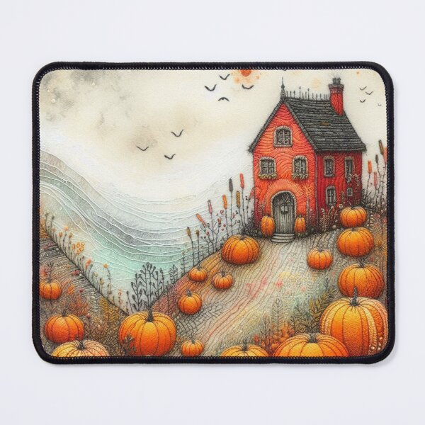 Item preview, Pumpkin Fields by Felt Art designed and sold by Beyondnote-Art.