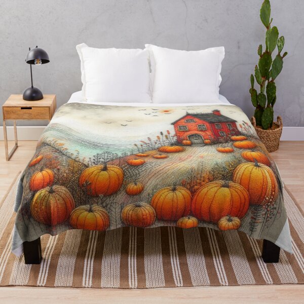 Item preview, Pumpkin Fields by Felt Art designed and sold by Beyondnote-Art.