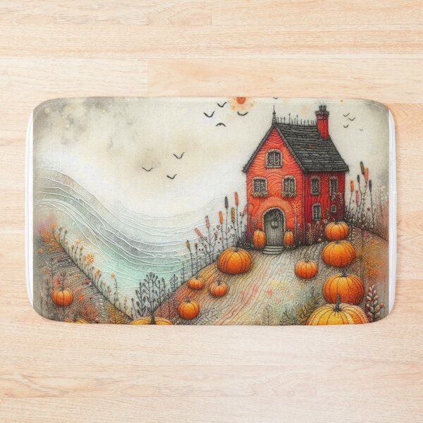 Item preview, Pumpkin Fields by Felt Art designed and sold by Beyondnote-Art.